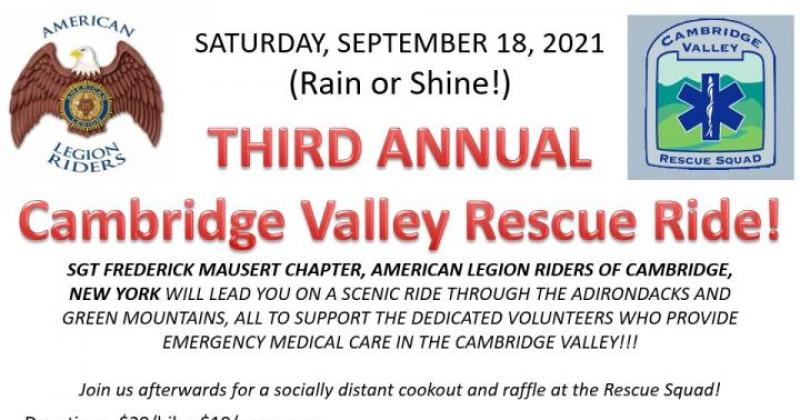 3rd Annual Cambridge Valley Rescue Ride