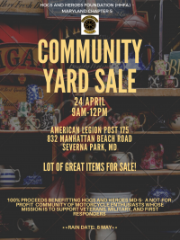 Hogs and Heroes Community Yard Sale