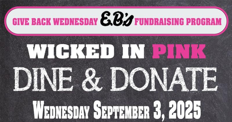 EBs Restaurant for Cancer Support Wicked in Pink
