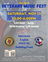 2nd Annual Rattlesnake Nation Veterans Music Fest 