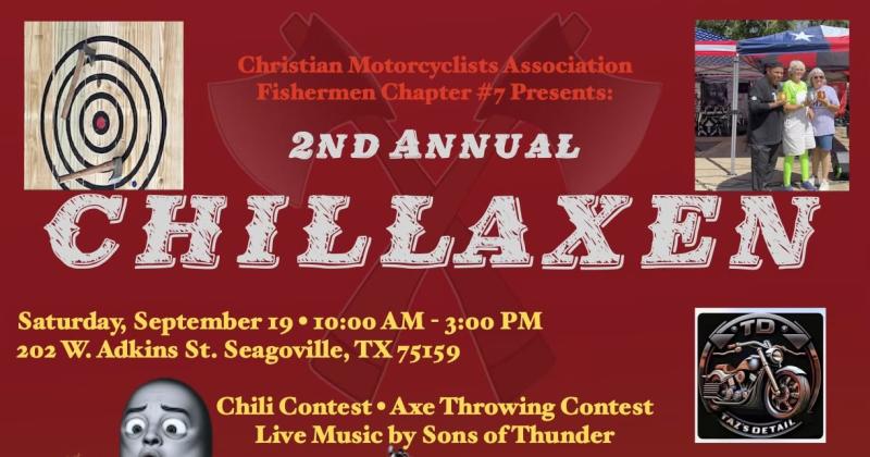 CMA 2nd Annual Chillaxen Chili Cookout and Axe Throwing