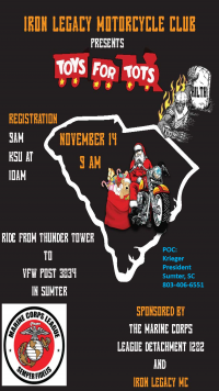 Toys for Tots Charity Ride