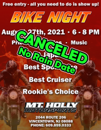 Bike Night - Canceled!!