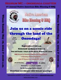 Redrum MC Onondaga Chapter  7th Annual Bike Blessing