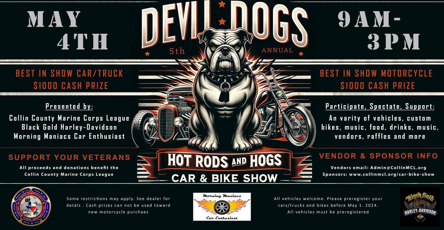 Devil Dogs, Hot Rods, and Hogs: Car & Bike Show