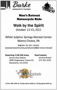 BCC Men's Retreat Motorcycle Ride 2023