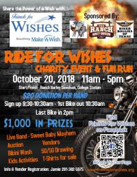 Ride For Wishes Charity Event & Fun Run