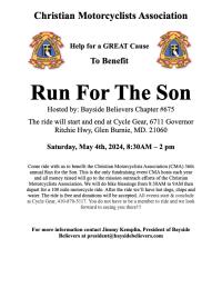 Bayside Believers Annual Run for the Son - Help a great cause!