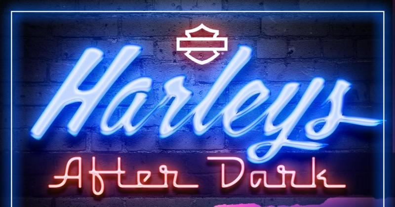 Harleys After Dark