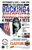 4th Annual Rocking 4 Awareness "4 Paws 4 Vet's"