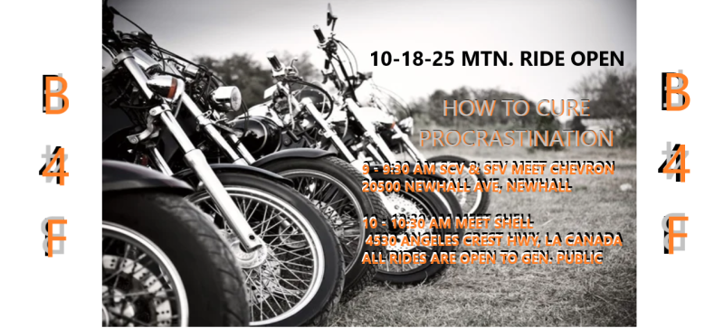 Ride W/Natalie K.  Big Tujunga - Angeles Crest - Lake Gregory