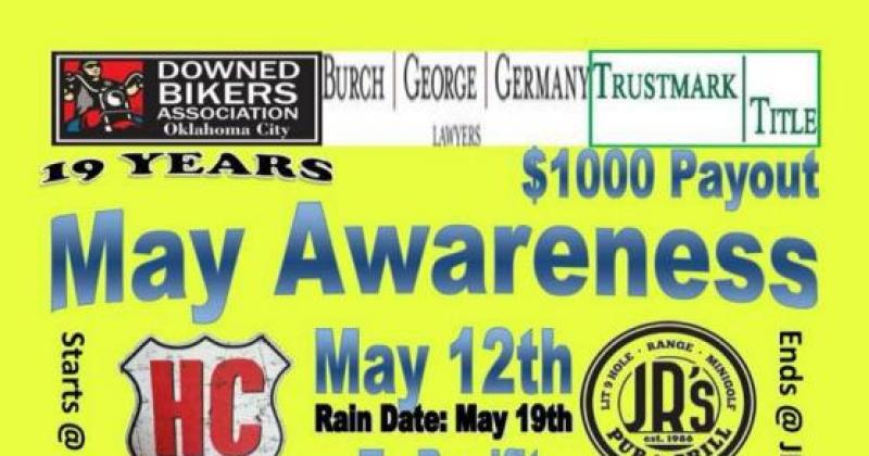 Downed Bikers May Awareness Benefit Run - $1000 Payout