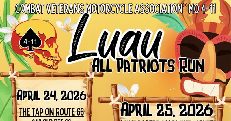12th Annual CVMA&reg; MO 4-11 All Patriot Run (APR) Poker Run