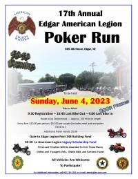 17th Annual Edgar Legion Poker Run
