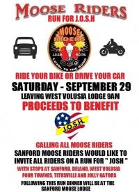 Moose Riders Charity Ride for J.O.S.H.