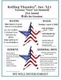 Rolling Thunder, Inc.,  Chapter 3, 21st Annual Ride for Freedom