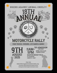 Bikers Against Animal Cruelty 18th Annual Motorcycle Rally