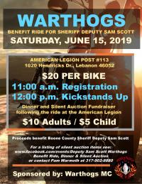 Benefit Ride for Sheriff Deputy Sam Scott