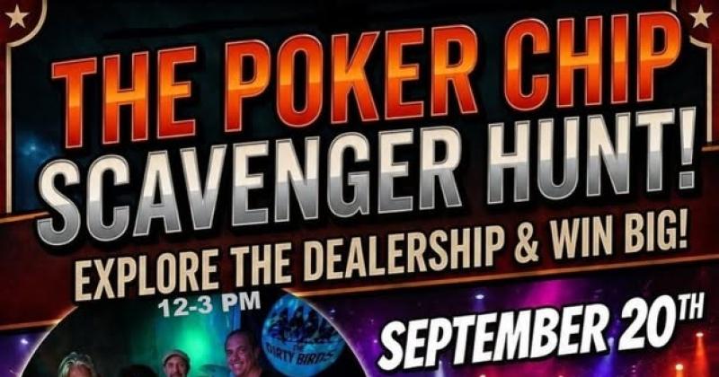 Poker Chip Scavenger Hunt