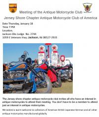 Antique Motorcycle Club Meeting