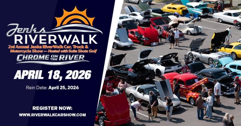 Jenks Riverwalk Car, Truck, and Motorcycle Show