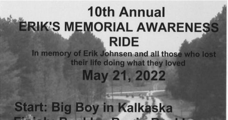 10th Annual Erik's Memorial Awareness Ride