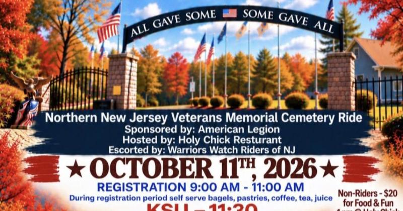 Benefit Ride for the Northern NJ Veterans Memorial Cemetery