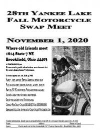 28th Yankee Lake Fall Motorcycle Swap Meet
