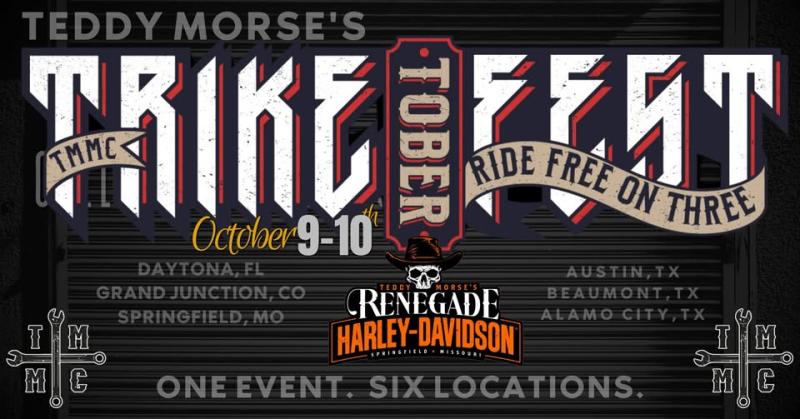 Triketober Fest Teddy Morse's Renegade Harley-Davidson