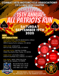CVMA 3-1’s 15th Annual All Patriots Run