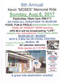 6th Annual Kevin MOSES Memorial Ride
