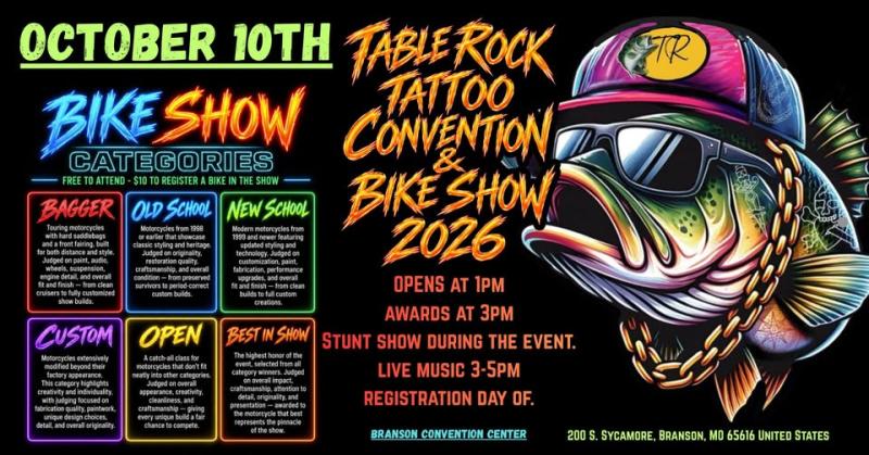 Table Rock Tattoo Bike Show 2026