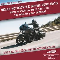 Indian Motorcycle Spring Demo Days