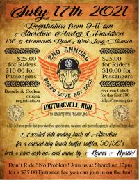 Breed Love Not Dogs Motorcycle Run 2021