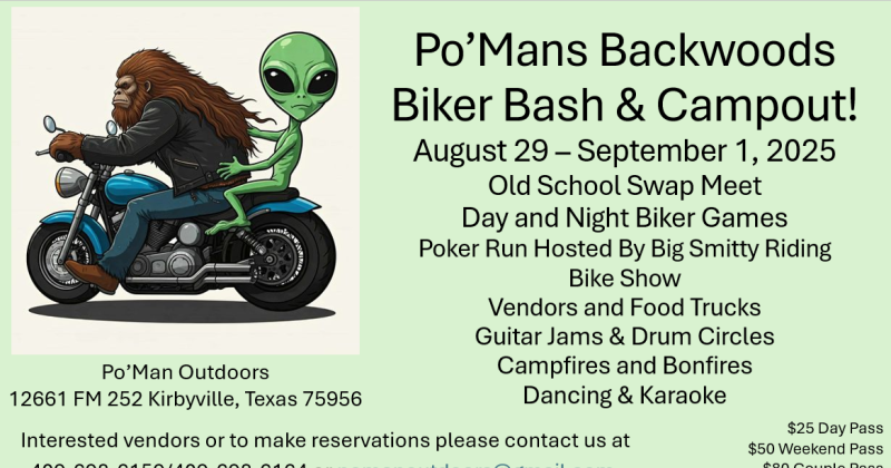 Po'Man Outdoors Biker Bash 