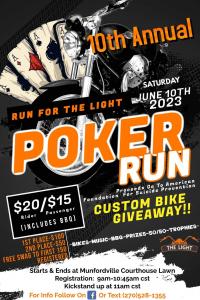 10th Annual Run for the Light Motorcycle Poker Run