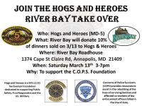Hogs and Heroes River Bay Take Over