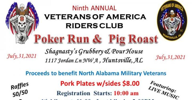 9th Annual Veterans of America RC Poker Run & Pig Roast