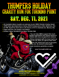 Thumper's Holiday Charity Run for Turning Point  2021