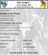 BKNJ III Knights in the Woods Run & BBQ