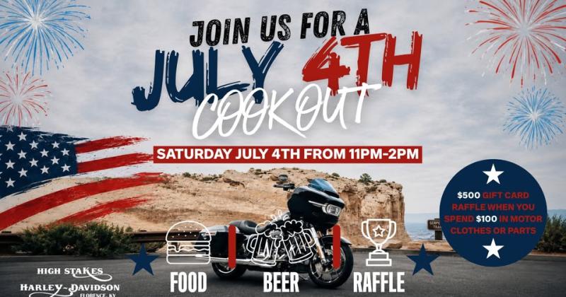 July 4th Cook Out at High Stakes Harley-Davidson