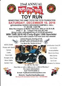 USMC Toys For Tots Toy Run
