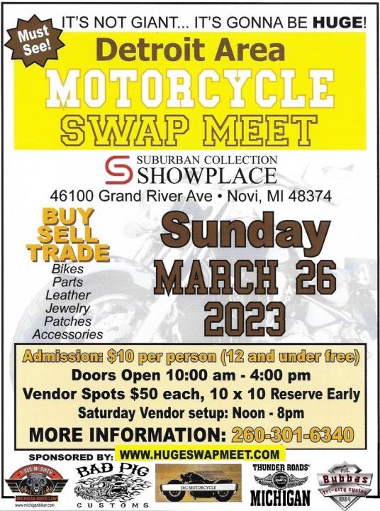Detroit Area Motorcycle Swap Meet CycleFish