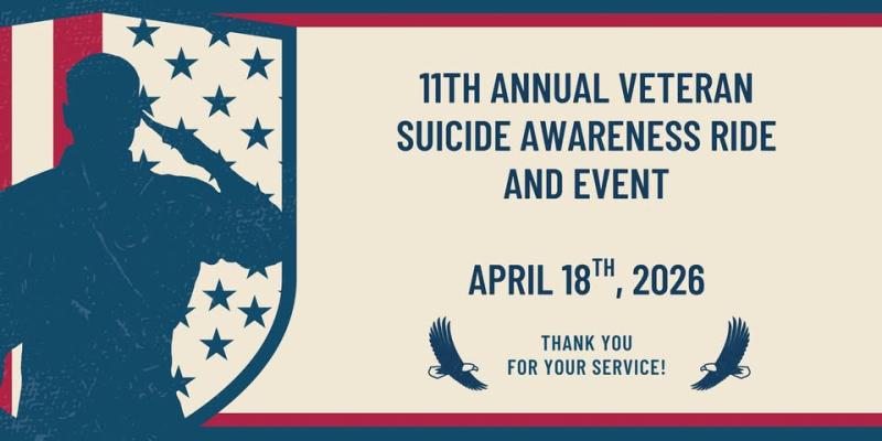 11th Annual Veteran Suicide Awareness Ride and Event