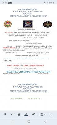 3rd Annual Christmas in July Poker Run