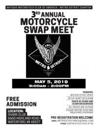 3rd Annual Metro Detroit AMCA vintage MC swap