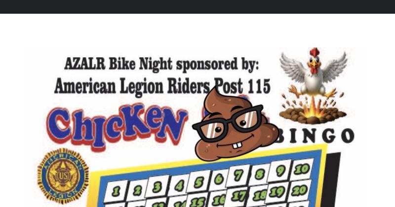 Bike Night, Chicken ud83dudca9 Bingo, and more!