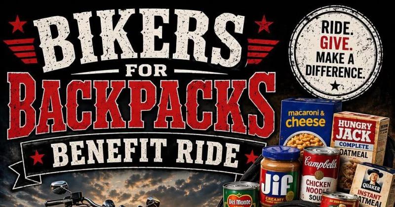 Bikers for Backpacks Benefit Ride