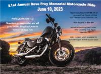 21st Annual Dave Frey Memorial Motorcycle Ride