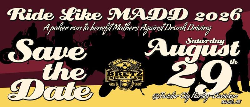 Bretz Injury Law's Ride Like MADD Poker Run